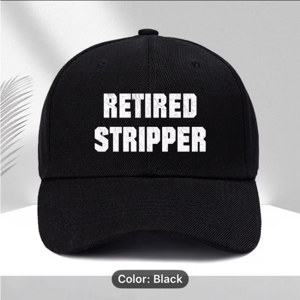 Retired Stripper Black Baseball Cap